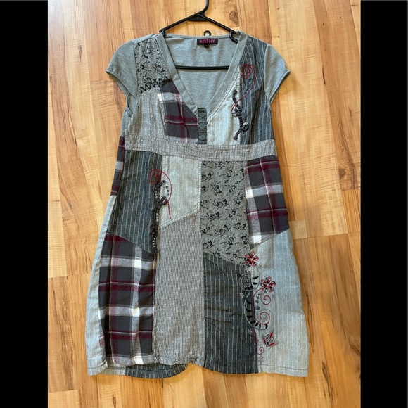 Kessley Dresses & Skirts - Patchwork mini dress